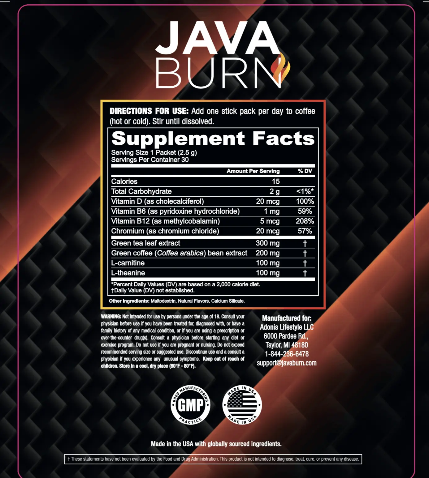 Java Burn™ scientific refrences